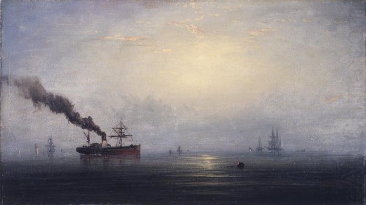 Foggy Morning on the Thames, James Hamilton